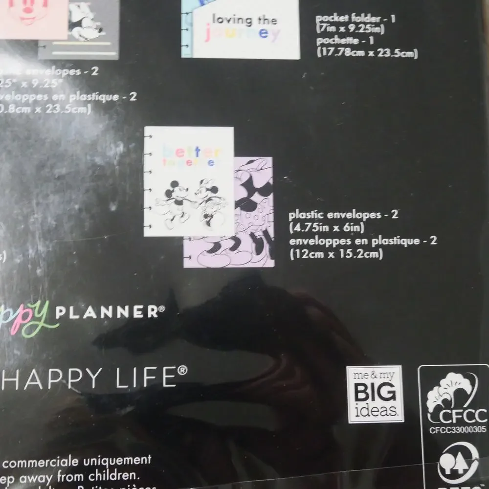 NEW Happy Planner Disney Minnie Mickey Classic Planner Companion Folders Papers